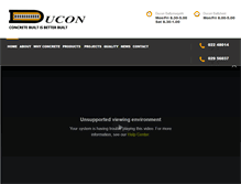 Tablet Screenshot of duconconcrete.com